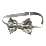 Ambaraba Gilet Tinta Unita con Parte Posteriore Fantasia Quadretti con Papillon per Neonato FM36093 AZZURRO AMBARABA 