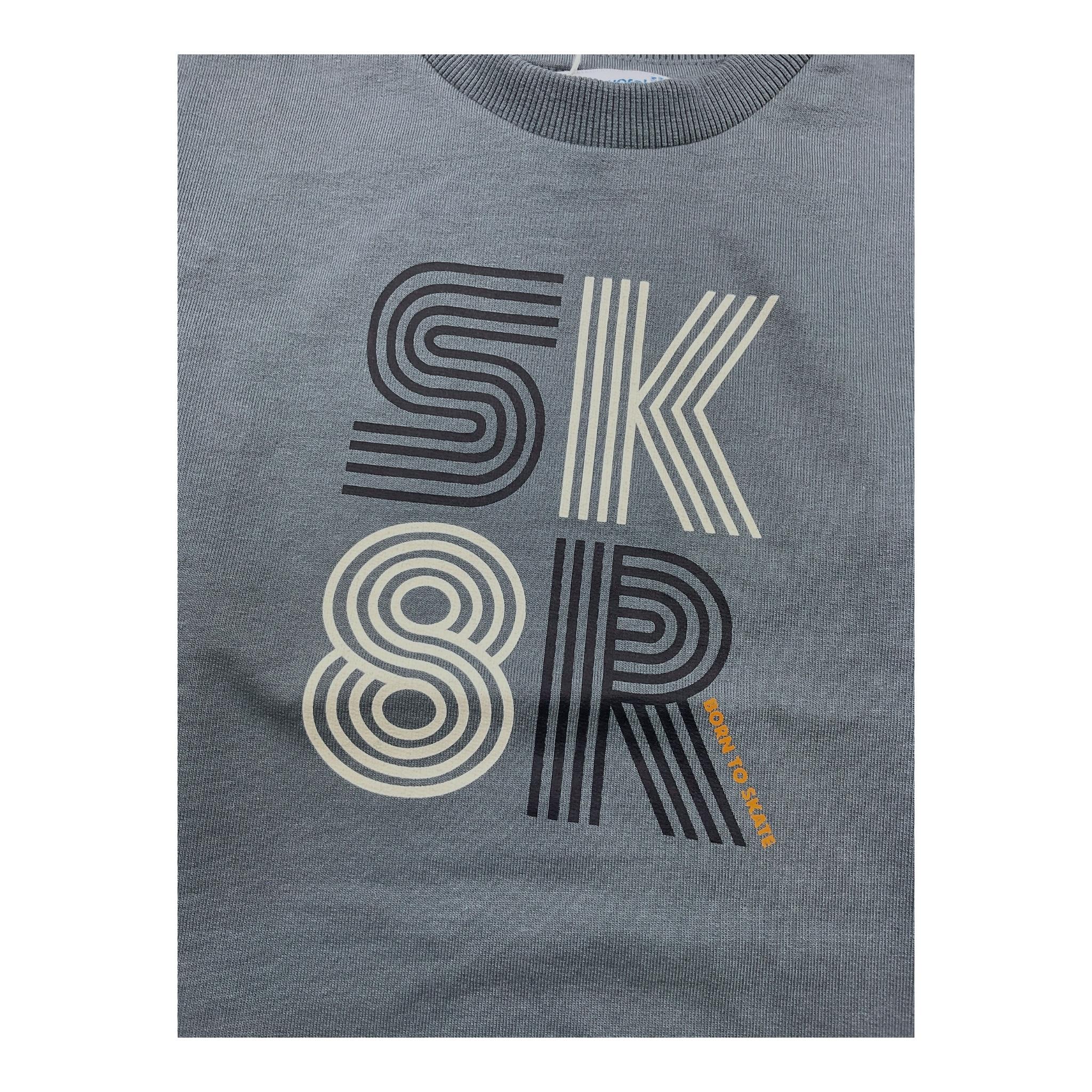 MAYORAL felpa chiusa girocollo tinta unita con stampa Grigio per Bambino 48833 GRIGIO MAYORAL 