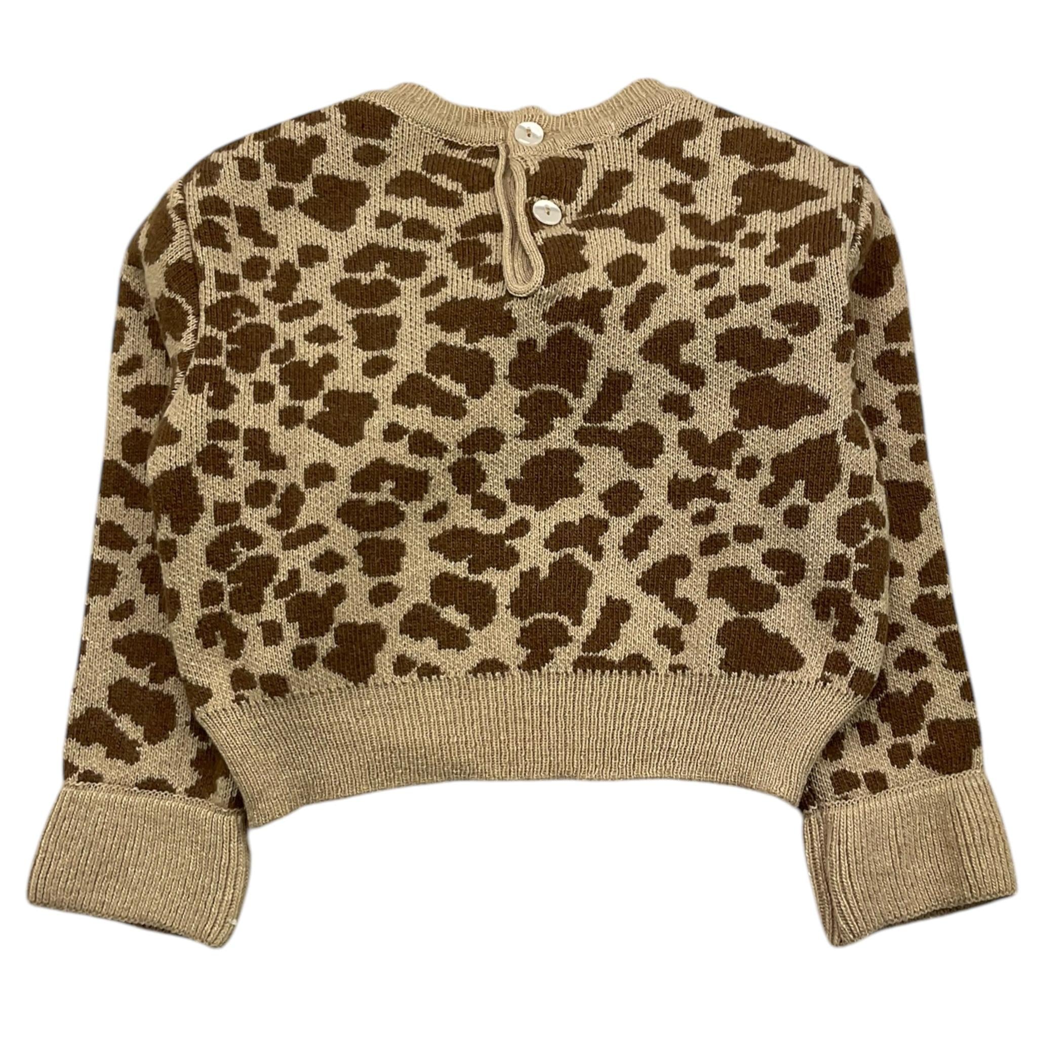 LE BEBE' maglia girocollo fantasia maculata Beige per Neonata LBG6093 BEIGE LE BEBE' 