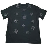 John Richmond T-Shirt Girocollo Tinta Unita con Stampa per Bambino RBP26041TS NERO JOHN RICHMOND 
