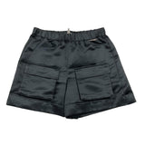 Twinset Short Tinta Unita Con Elastico In Vita Nero Per Bambina