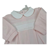 Lalalu' Tutina Tinta Unita con Colletto per Neonata TJL010P ROSA LALALU' 