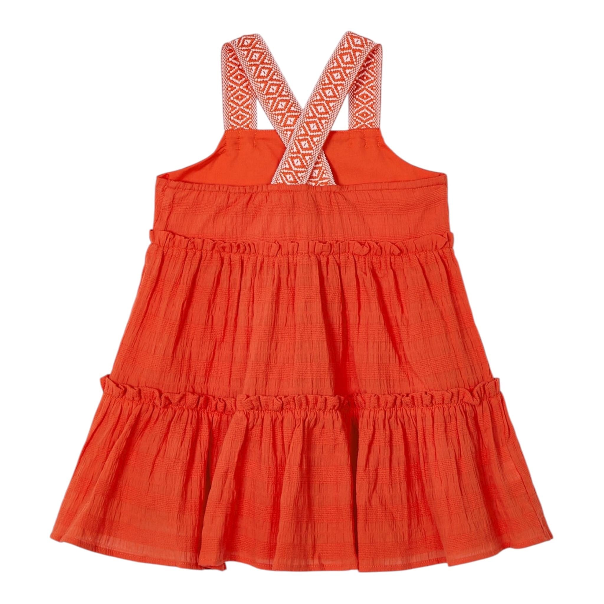 Miss Grant Abito Giromanica Tinta Unita per Neonata 3942N ARANCIONE MISS GRANT 