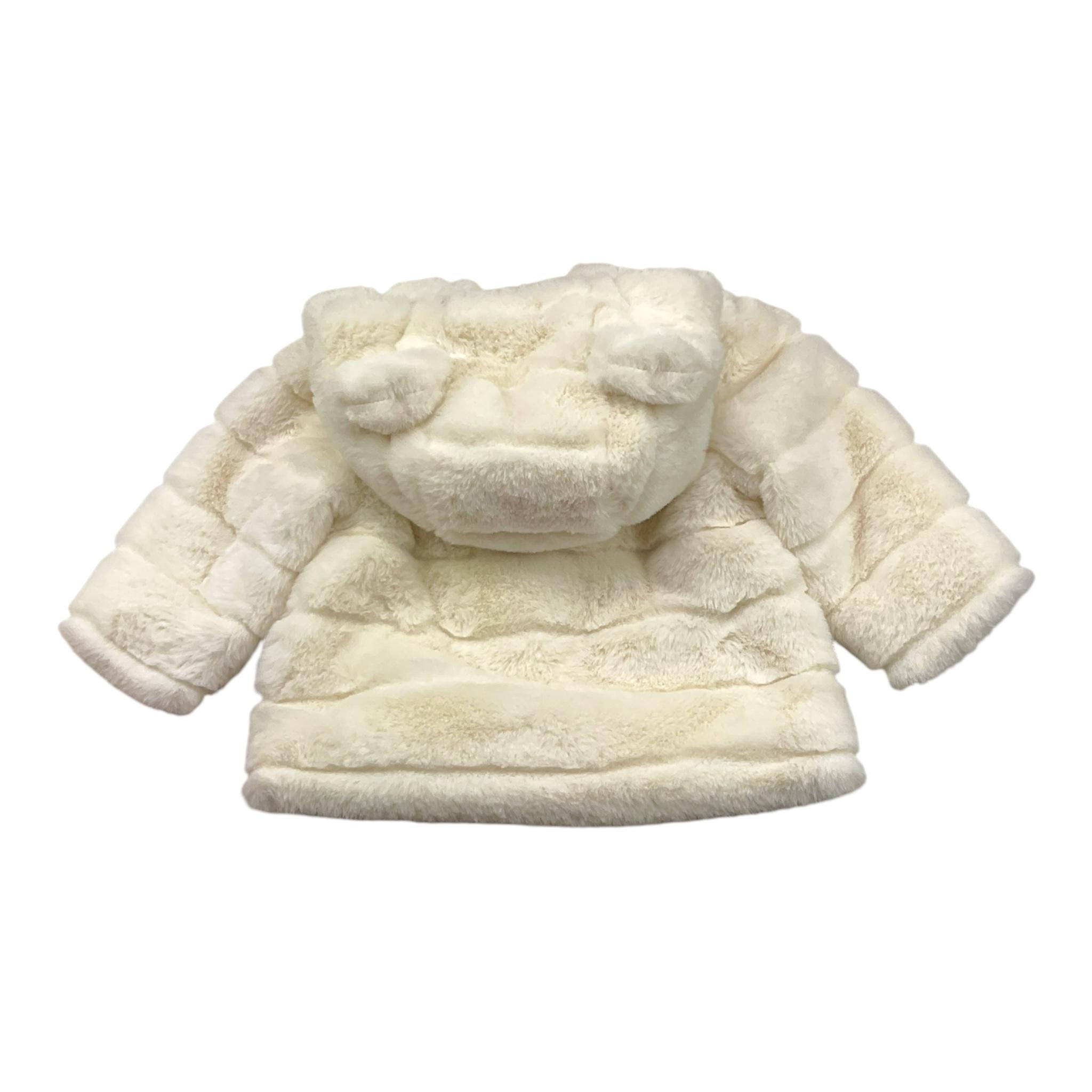 MOSCHINO pelliccia tinta unita con cappuccio Panna per Neonata MDS02I PANNA MOSCHINO 