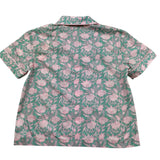 Saint Barth Camicia Mezza Manica Tinta Unita Stampa Fantasia per Bambina SAMMY VERDE SAINT BARTH 