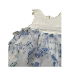 Please Abito Giromanica Tinta Unita Gonna Tulle per Neonata AB2729G73 PANNA PLEASE 