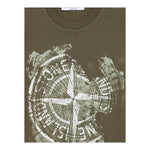 Stone Island T-Shirt Girocollo Tinta Unita con Logo per Bambino K1S16210001 VERDE STONE ISLAND 