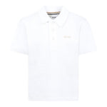 Boss Polo Mezza Manica Tinta Unita con Logo per Bambino J52017X BIANCO BOSS 
