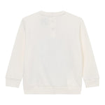 Guess Felpa Chiusa Girocollo Tinta Unita con Logo per Neonato H5RT01KAZD74 PANNA GUESS 