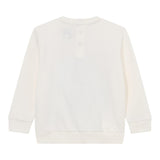 Guess Felpa Chiusa Girocollo Tinta Unita con Logo per Neonato H5RT01KAZD74 PANNA GUESS 