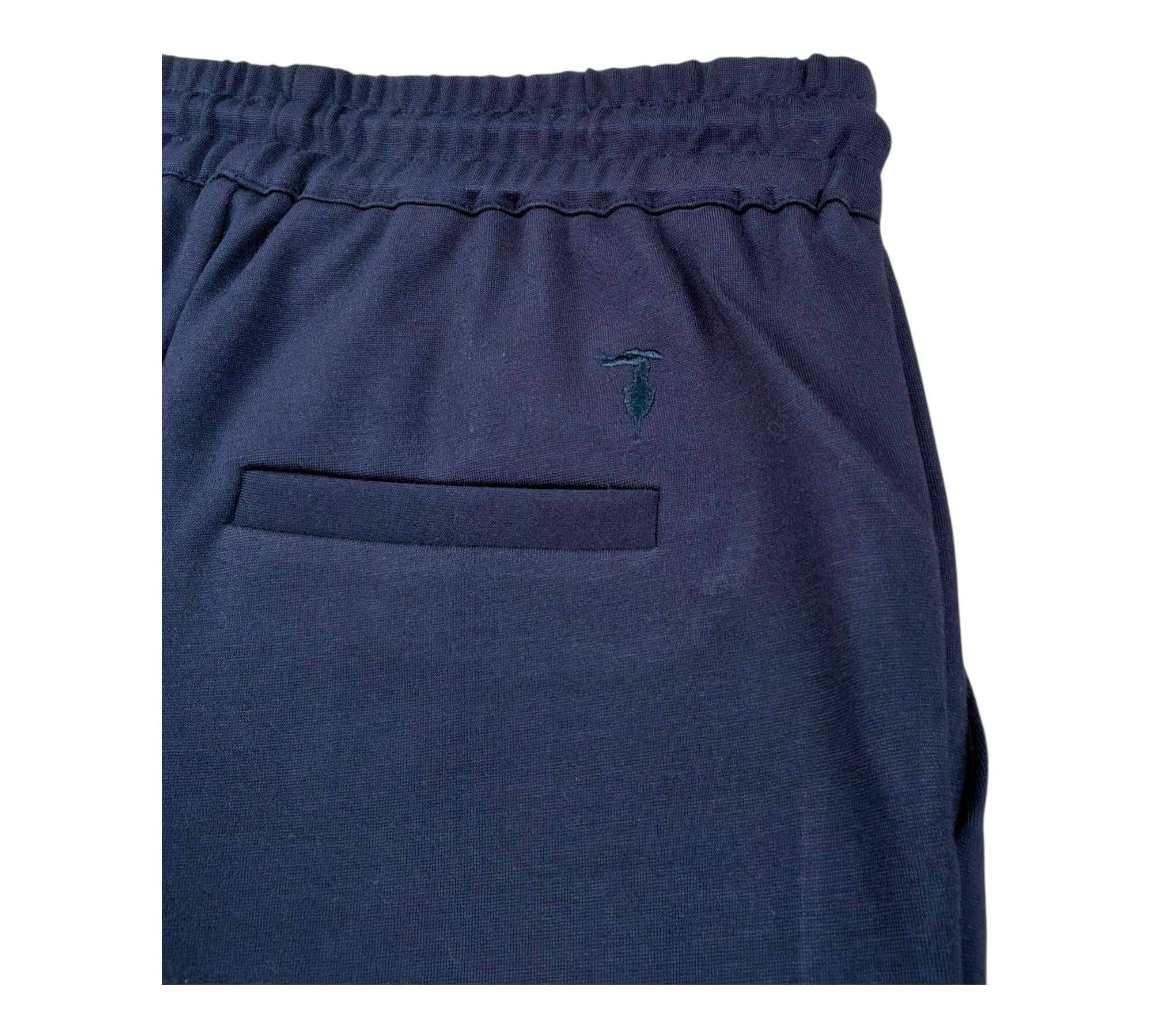 Trussardi Bermuda Tinta Unita con Elastico In Vita per Bambino TBP26083BE BLU TRUSSARDI 