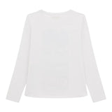 GUESS shirt girocollo tinta unita con stampa Bianco per Neonata K4YI06KAPO0X BIANCO GUESS 