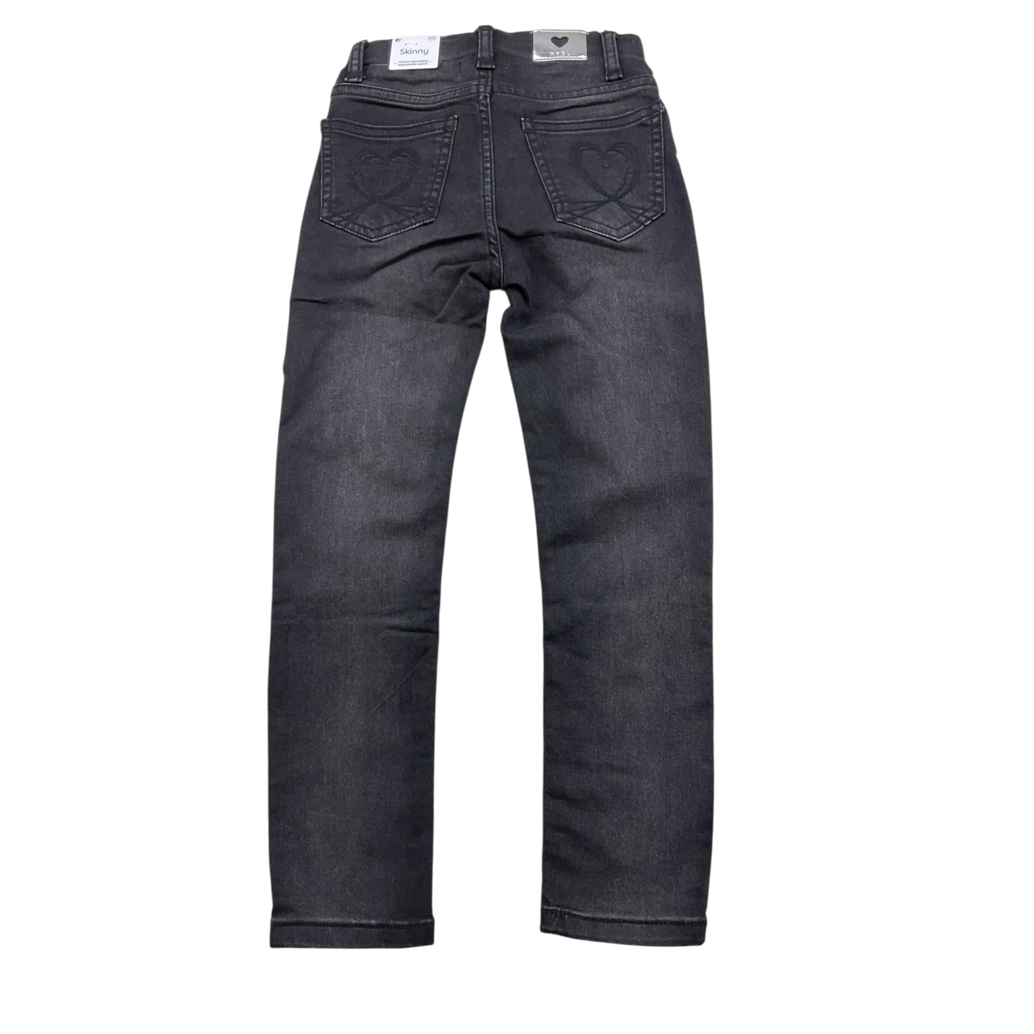 MAYORAL jeans tinta unita con girovita regolabile Nero per Bambina 577 NERO MAYORAL 