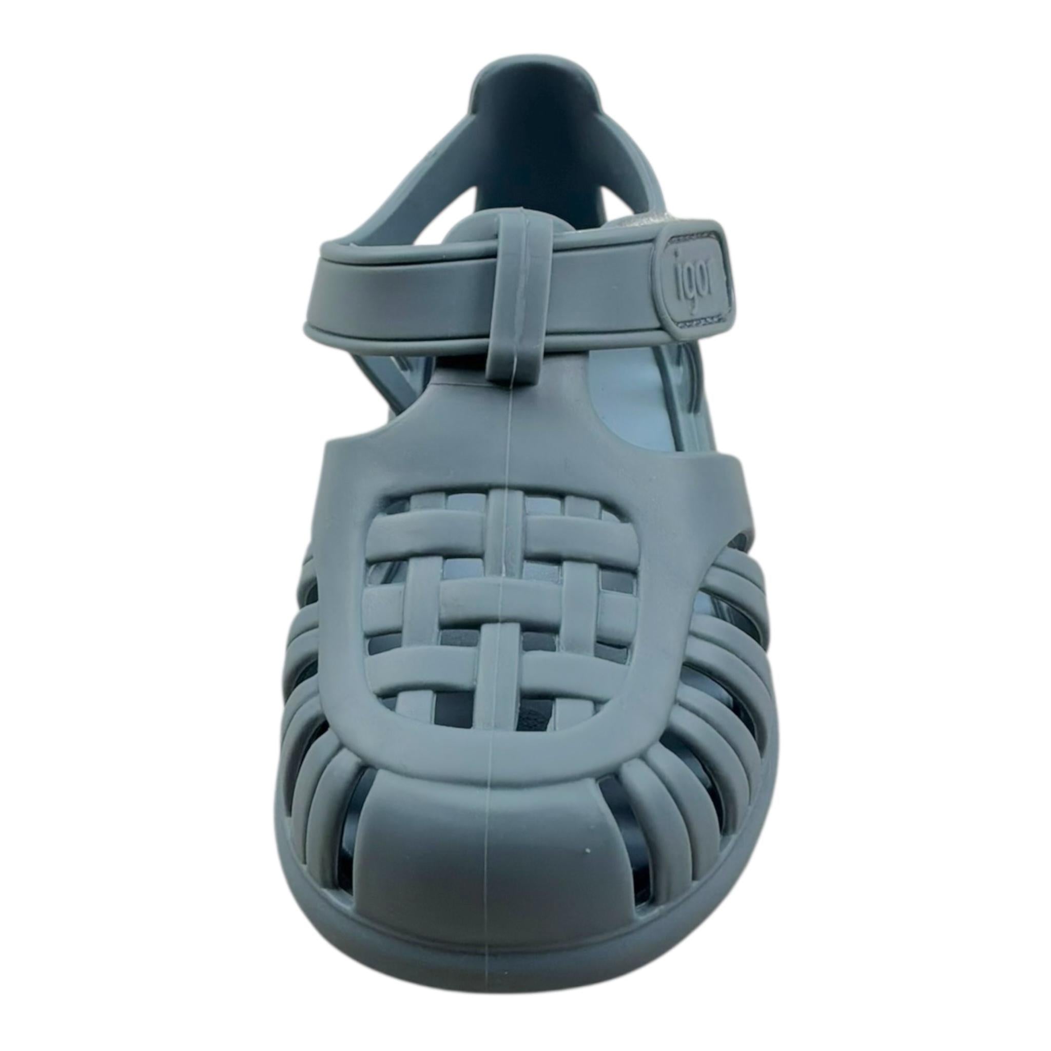 Igor Sandalo Tinta Unita con Strappi per Neonato S10271N AZZURRO IGOR 