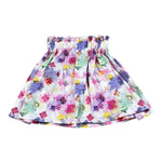 John Richmond Gonna Tinta Unita con Stampa per Bambina RGP26192GO BIANCO JOHN RICHMOND 