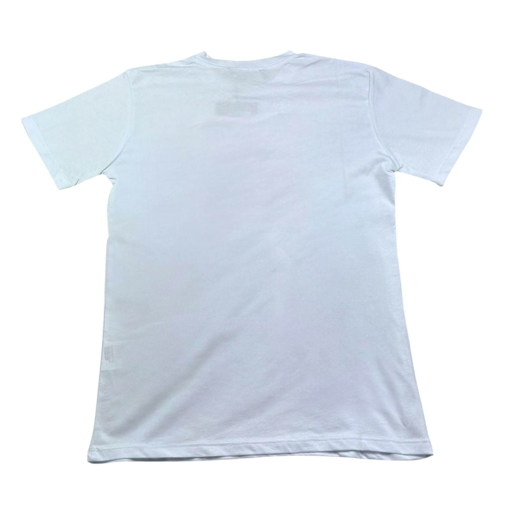 Make T-Shirt Girocollo Tinta Unita  per Bambino MK001J BIANCO MAKE 