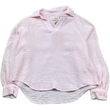 Saint Barth Camicia Manica Lunga Tinta Unita con Logo per Bambina MAIRAJR ROSA SAINT BARTH 