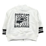 Please Felpa Tinta Unita con Zip E Stampa per Neonato LG28042B71 BIANCO PLEASE 