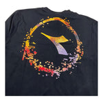 DIADORA shirt girocollo tinta unita con stampa Nero per Bambino F4DIJBTH032 NERO DIADORA 