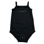 John Richmond Body Bretelline Tinta Unita con Logo per Neonata RIP26084BD NERO JOHN RICHMOND 