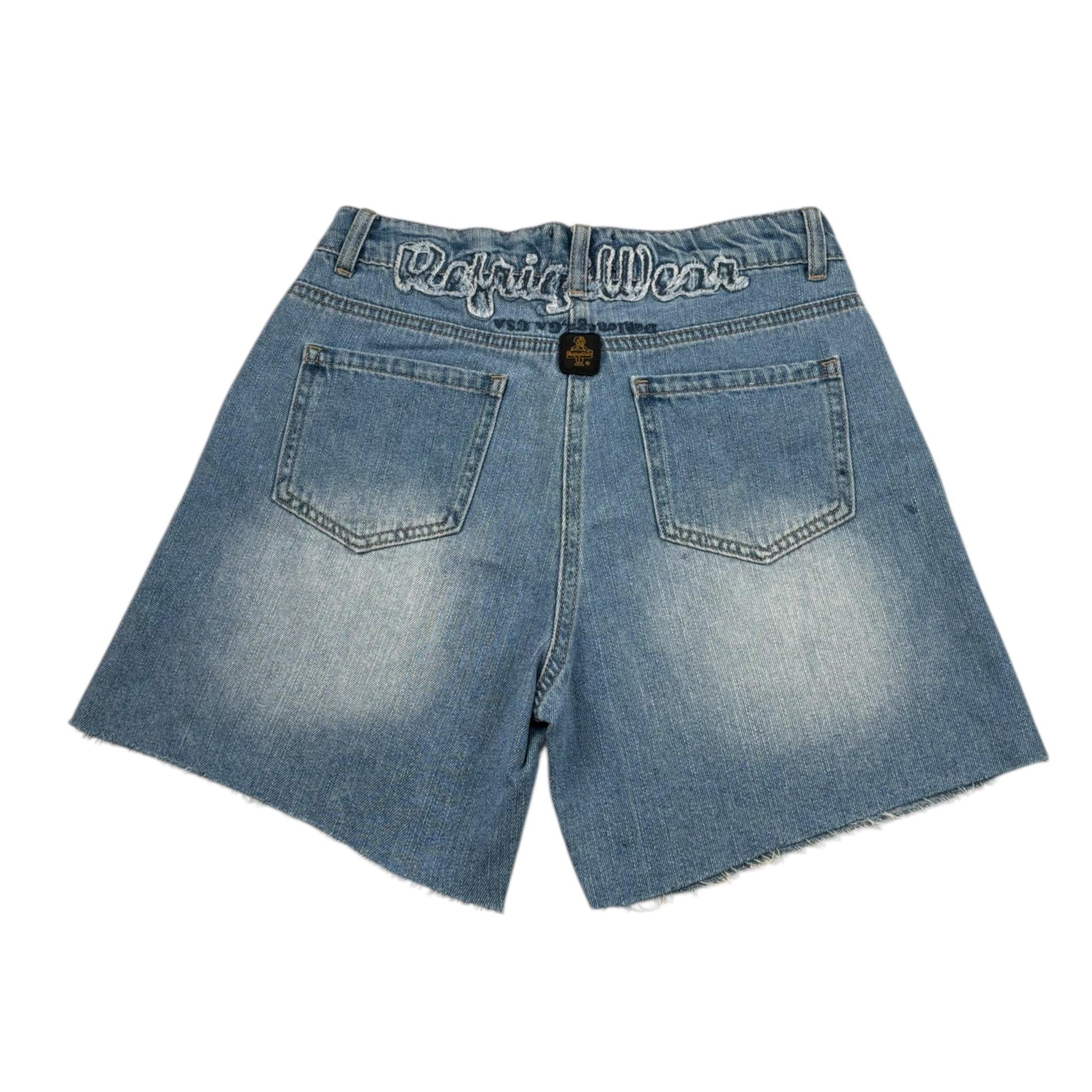 Refrigiwear Short In Denim Tinta Unita con Girovita Regolabile per Bambina 314PRFJS25 AZZURRO REFRIGIWEAR 