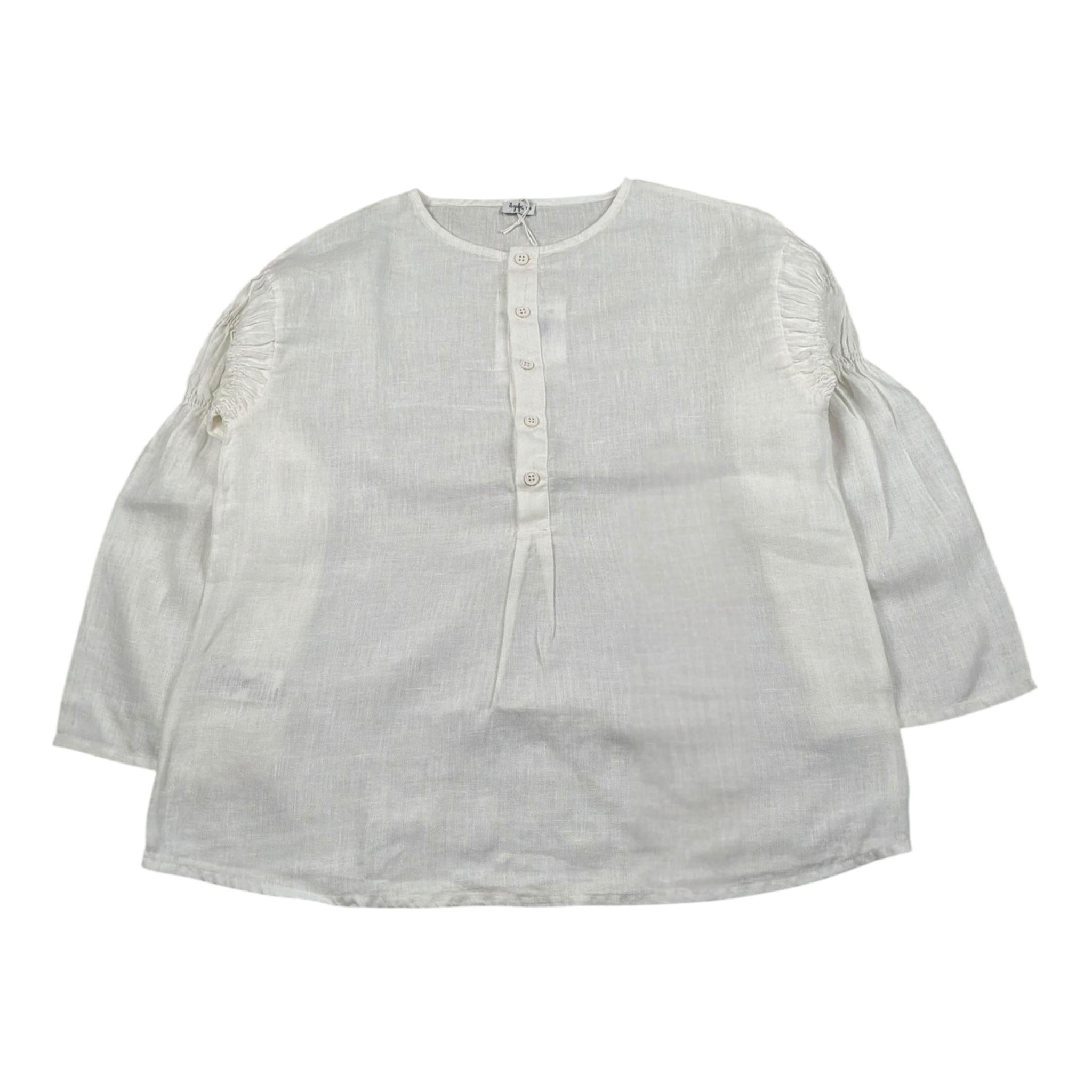 Il Gufo Camicia Manica Lunga Tinta Unita per Bambina P25CL253L6006X PANNA IL GUFO 