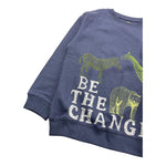 LOSAN felpa chiusa cn cappuccio tinta unita Blu per Bambino LKBAP020224J BLU LOSAN 