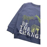 LOSAN felpa chiusa cn cappuccio tinta unita Blu per Bambino LKBAP020224J BLU LOSAN 