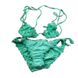 Island Coco Costume 2 Pezzi Triangolo-Mutandina per Bambina ICJ891 VERDE ACQUA ISLAND COCO 