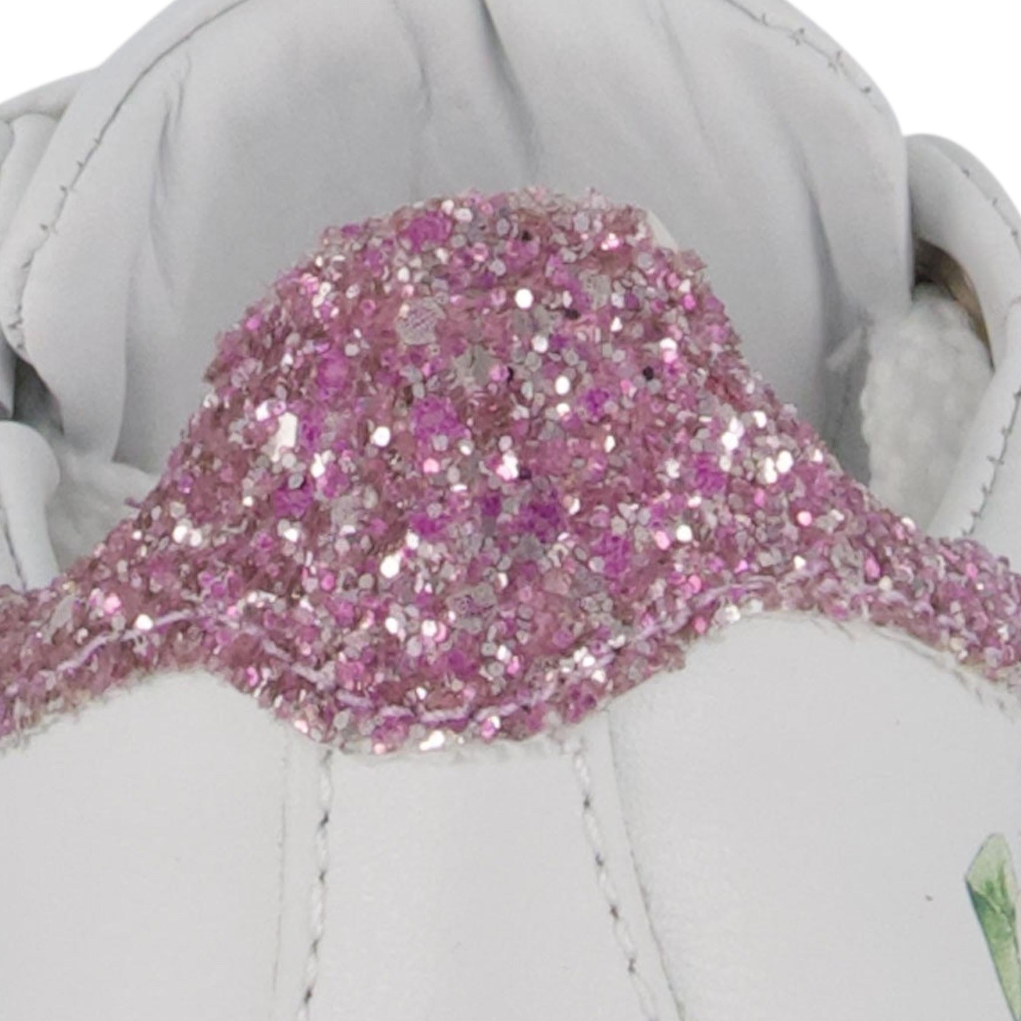 Monnalisa Sneakers Tinta Unita con Lacci E Stampa per Bambina 8EC020 BIANCO MONNALISA 