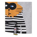 Stella Mccartney T-Shirt Girocollo Tinta Unita con Stampa per Bambino TW8S01J GRIGIO STELLA McCARTNEY 