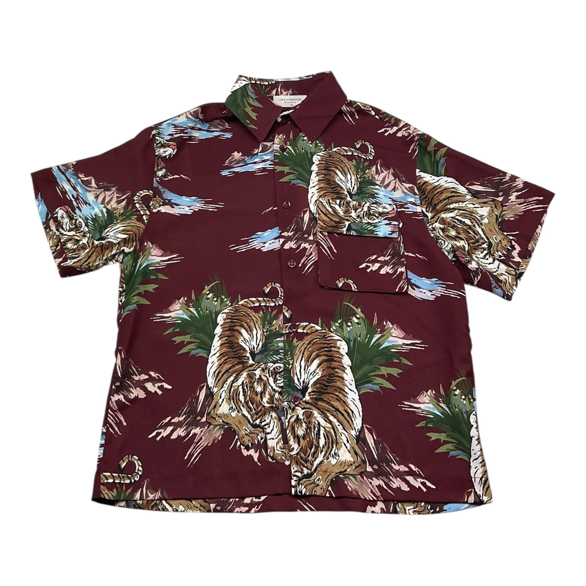 Yes London Camicia Mezza Manica Stampa Fantasia per Bambino JR6022 BORDEAUX YES LONDON 