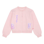 BillIEBLUSH cardigan tinta unita con paillettes Rosa per Bambina U20458 ROSA BillIEBLUSH 