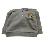 MOSCHINO felpa tinta unita con stampa e cappuccio Grigio per Neonato MUF05Z GRIGIO MOSCHINO 