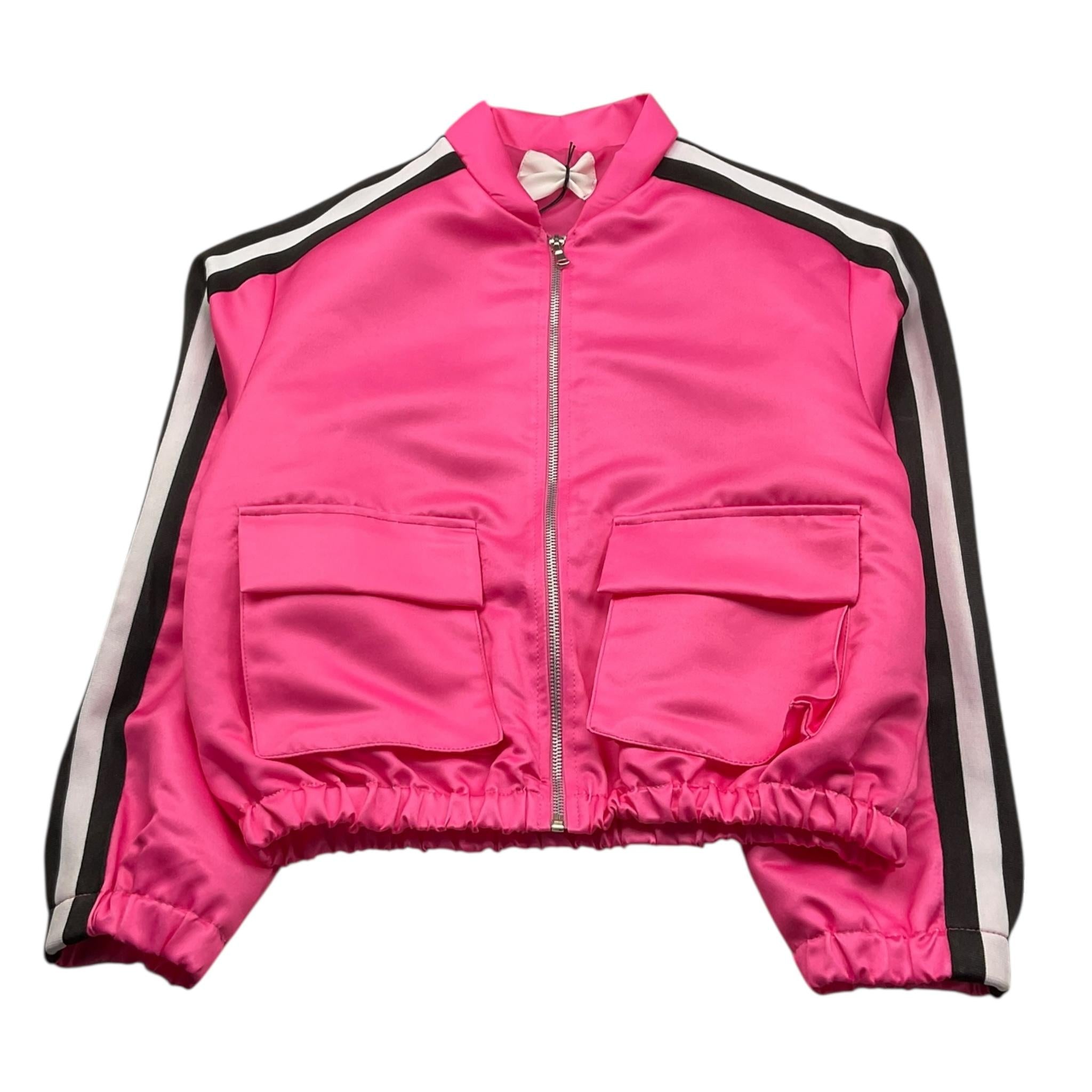 So Twee By Miss Grant Felpa Tinta Unita con Zip per Bambina ST0036 FUXIA SO TWEE BY MISS GRANT 