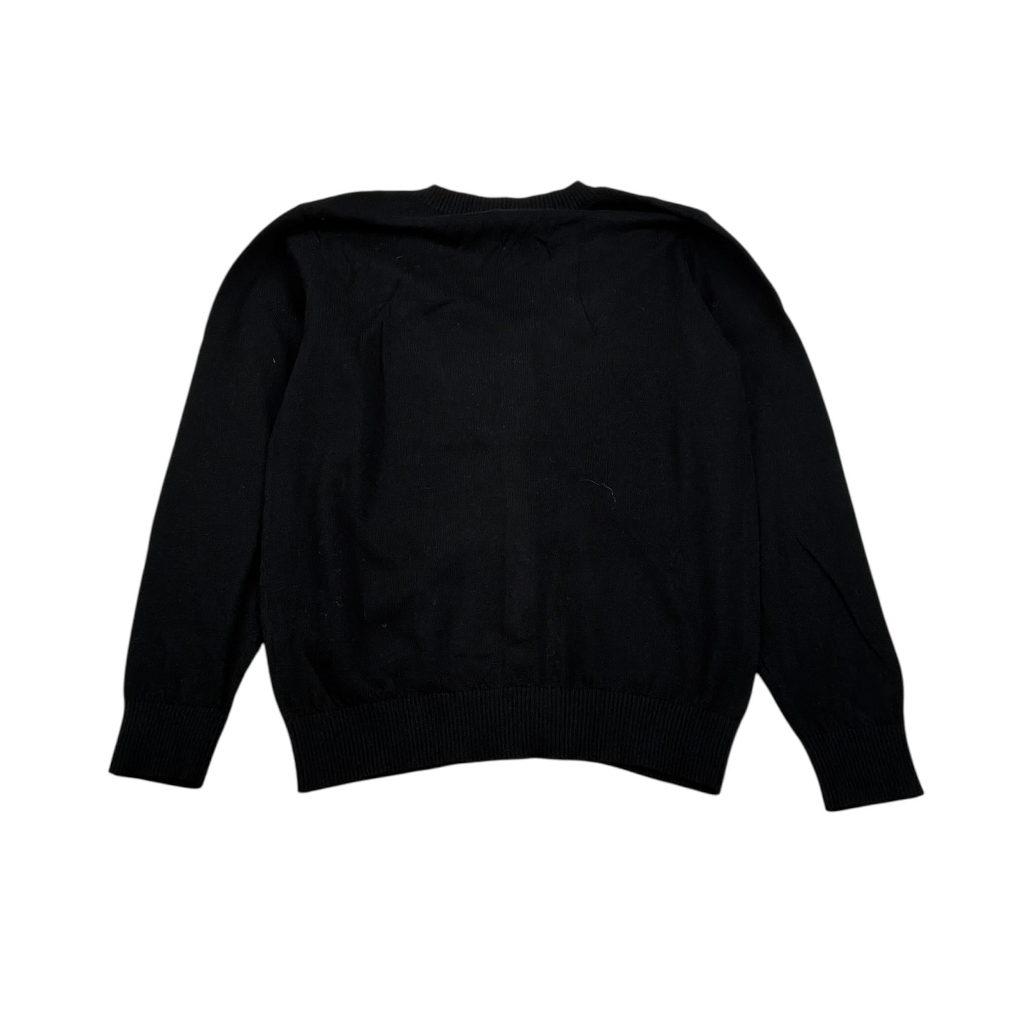 Never Too Cardigan tinta unita con Bottoni Nero per Bambino GIACCHINI NERO NEVER TOO 