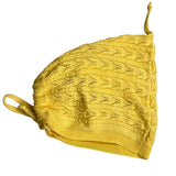 Wedoble Cappello Tinta Unita Con Trafori Giallo Per Neonata