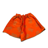 Mariuccia Short Tinta Unita Con Elastico In Vita Arancione Per Bambina