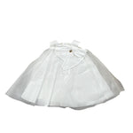 Le Bebe' Abito Cerimonia Tinta Unita con Tulle per Neonata B5212 BIANCO LE BEBE' 