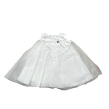 Le Bebe' Abito Cerimonia Tinta Unita con Tulle per Neonata B5212 BIANCO LE BEBE' 