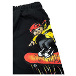 Disclaimer Bermuda tinta unita con Stampa Nero per Bambino 25EDK58414X NERO DISCLAIMER 