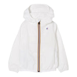 K-Way Giubbino Tinta Unita con Cappuccio per Bambina K61336WXXXX BIANCO K-WAY 