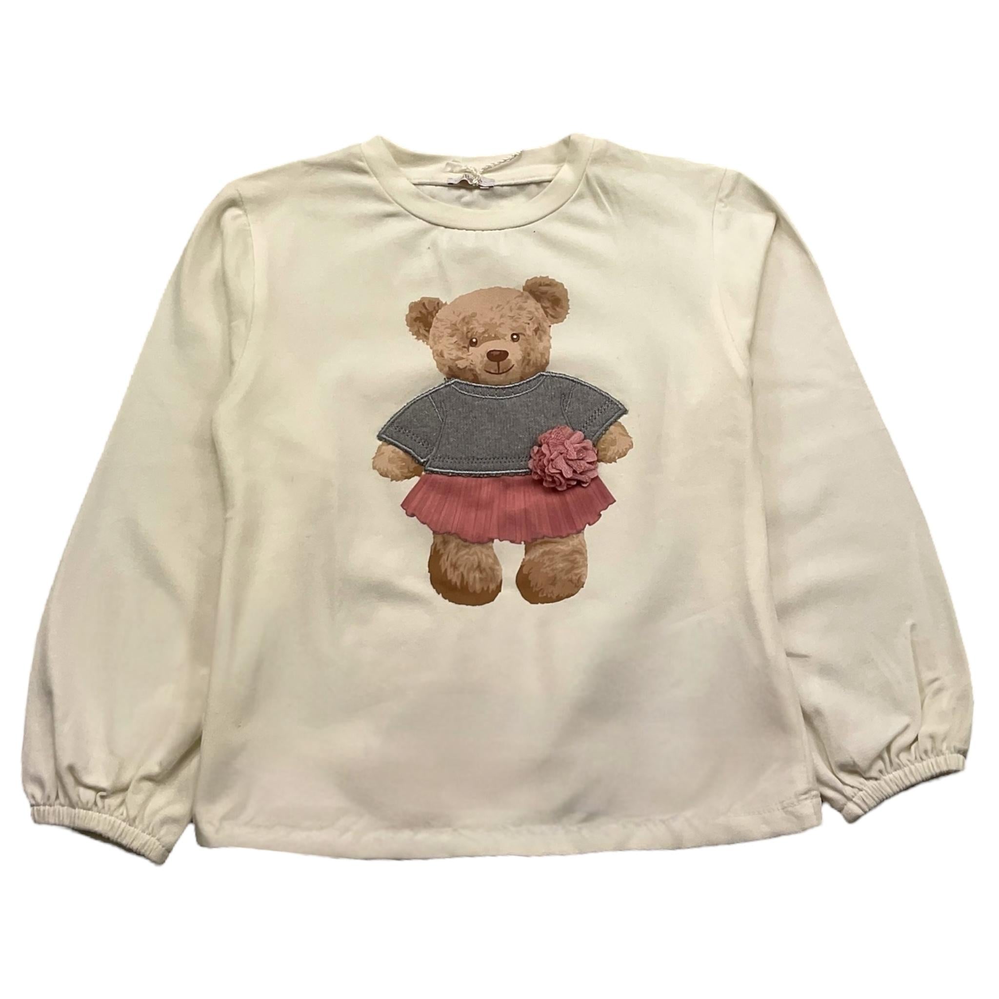 LE BEBE' shirt girocollo tinta unita con stampa orso Panna per Neonata LBG5453N PANNA LE BEBE' 