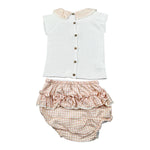 Pangasa Completo 2 Pezzi T-Shirt-Coulotte per Neonata 2531300 BIANCO PANGASA 