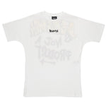Disclaimer Tshirt Girocollo tinta unita con Stampa Bianco per Bambino 25EDK5431 BIANCO DISCLAIMER 