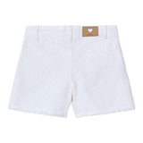 Mayoral Short Tinta Unita con Applicazioni per Bambina 3205 BIANCO MAYORAL 
