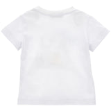 Monnalisa T-Shirt Girocollo Tinta Unita con Stampa per Bambino 28E603J BIANCO MONNALISA 