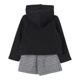 LIU JO completo 2pz felpa-short bicolore Bianco/nero per Neonata KF4112J4794N BIANCO/NERO LIU JO 