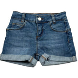 Liu Jo Short In Denim Tinta Unita con Girovita Regolabile per Neonata KA5068 BLU LIU JO 