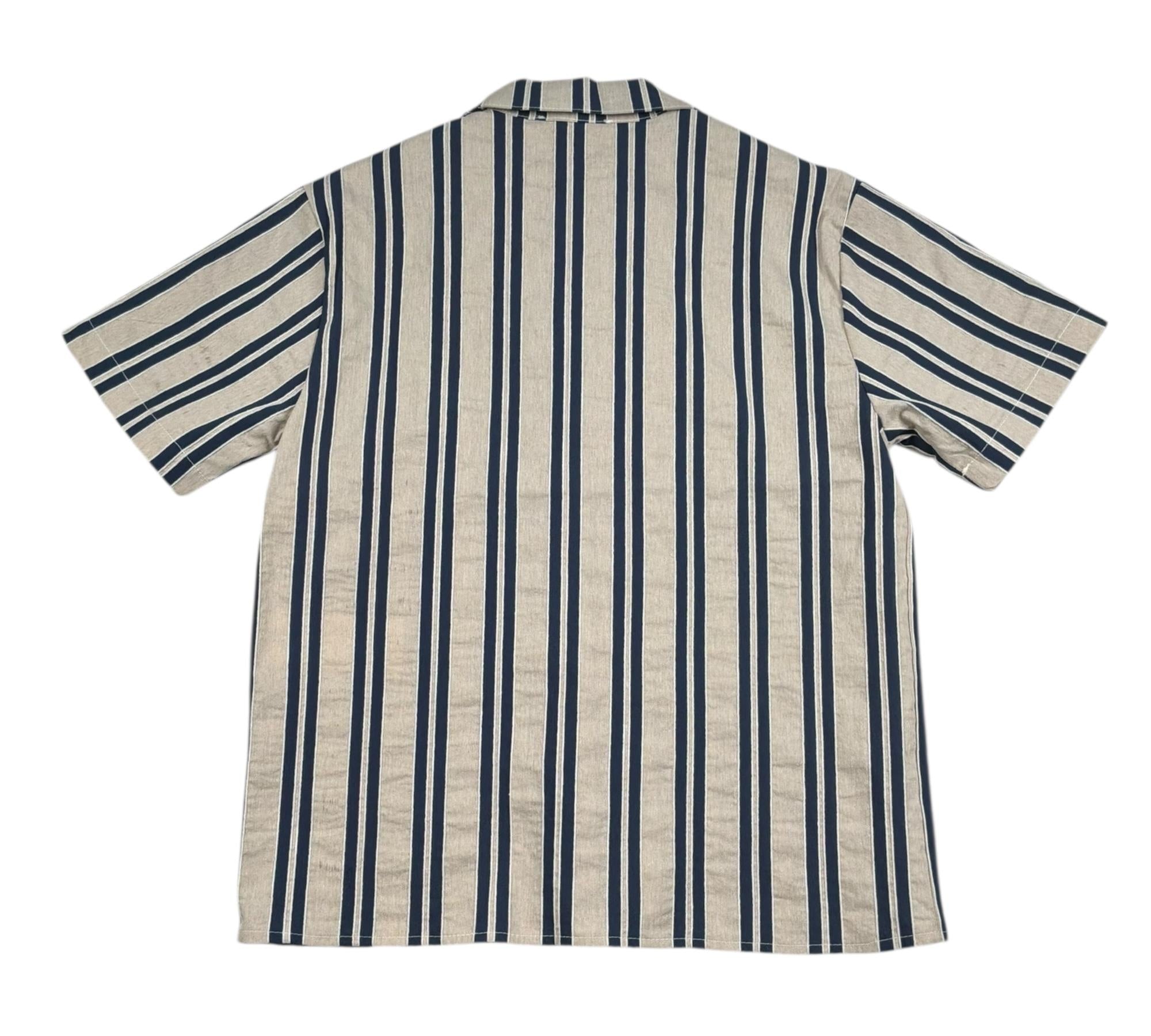 Paolo Pecora Camicia Mezza Manica Fantasia A Righe per Bambino PP4390 BEIGE PAOLO PECORA 